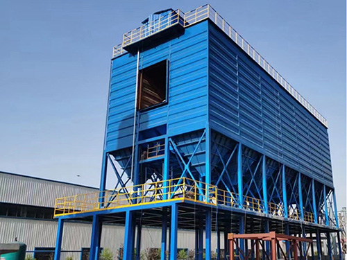 What is the operating mechanism of the boiler bag filter?